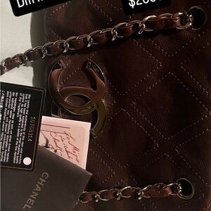 Chanel Dark Brown Quilted Shoulder Bag